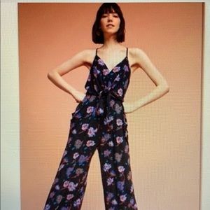 Anthropologie Willa Tie-Waist Jumpsuit